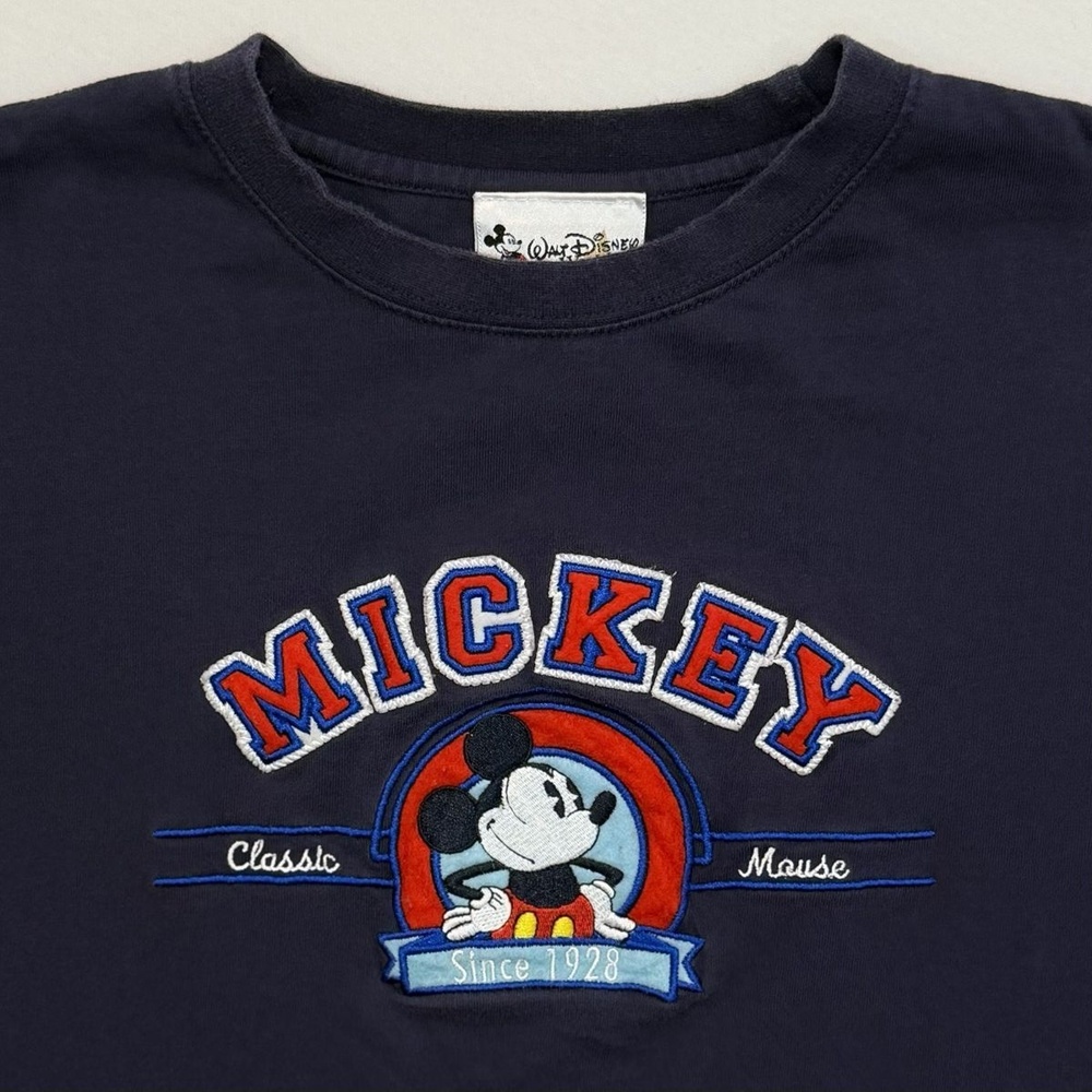 Vintage 90s Disney Mickey Mouse Walt Disney World Kids T-Shirt Youth Large